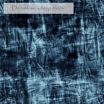 Allover * Denimlove - deep blue - French Terry -Vorbestellung