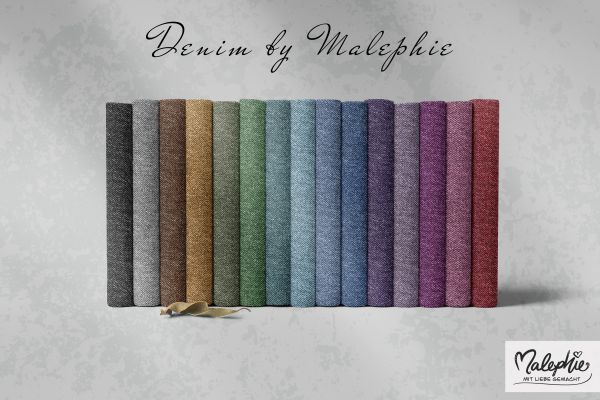 Reststück 0,85m * Denim by Malephie Nr.14 GRAU * French Terry