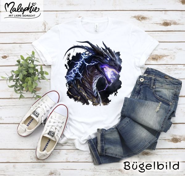 Bügelbild * Drache Blitz
