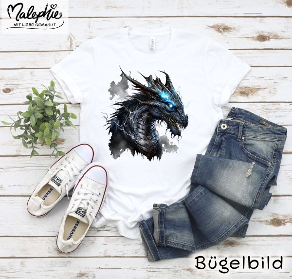 Bügelbild * Drache Blitz2